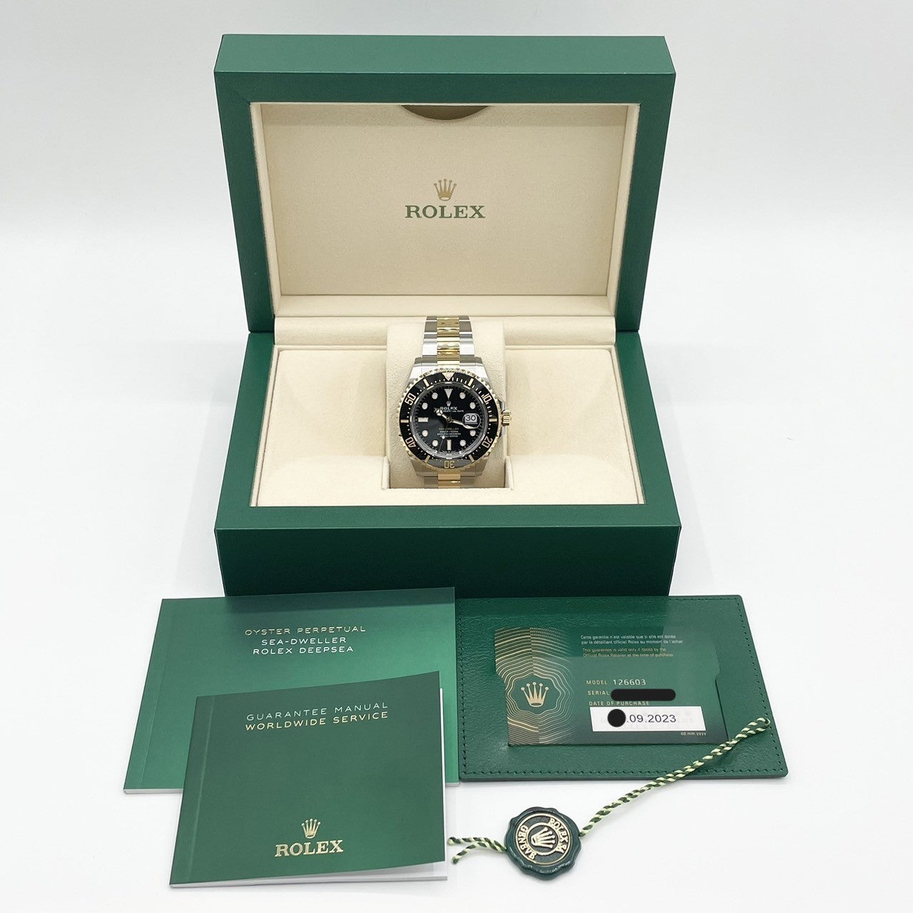 プレオウンド ロレックス シードゥエラー 126603 ブラック 43mm