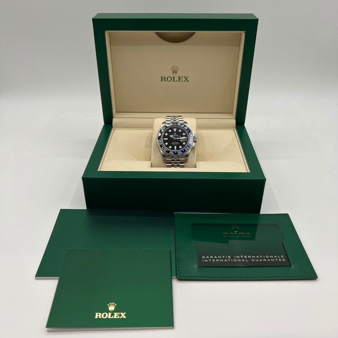 롤렉스 GMT 마스터 II 126710BLNR Jubilee 팔찌 검은 배트맨 40mm