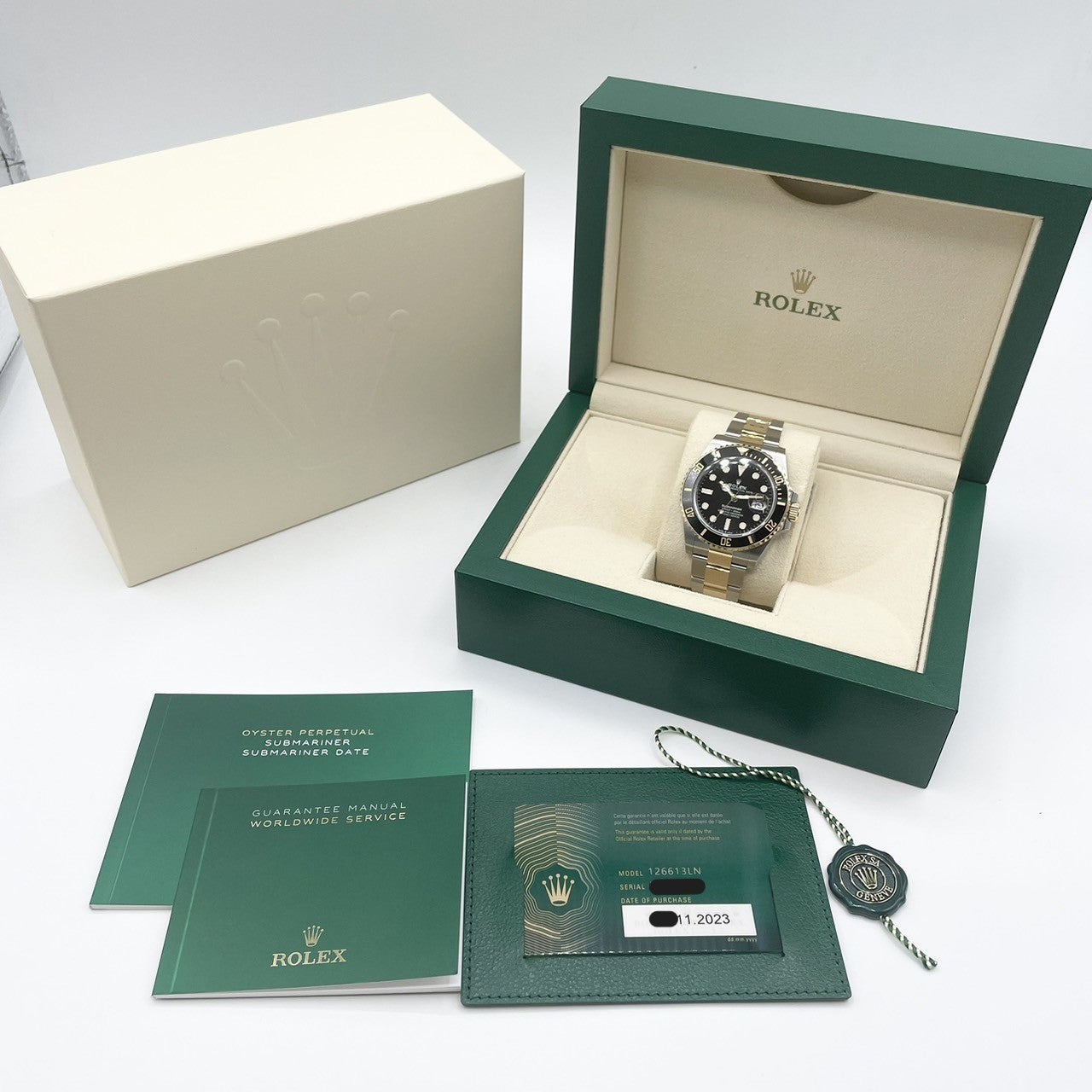プレオウンド ロレックス サブマリーナ 126613LN オイスターブレスレット ブラック 41mm