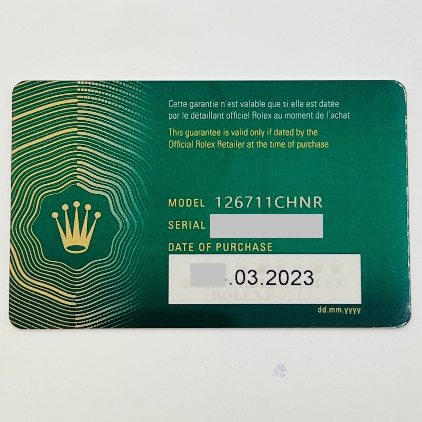 롤렉스 GMT 마스터 II 126711CHNR 굴 팔찌