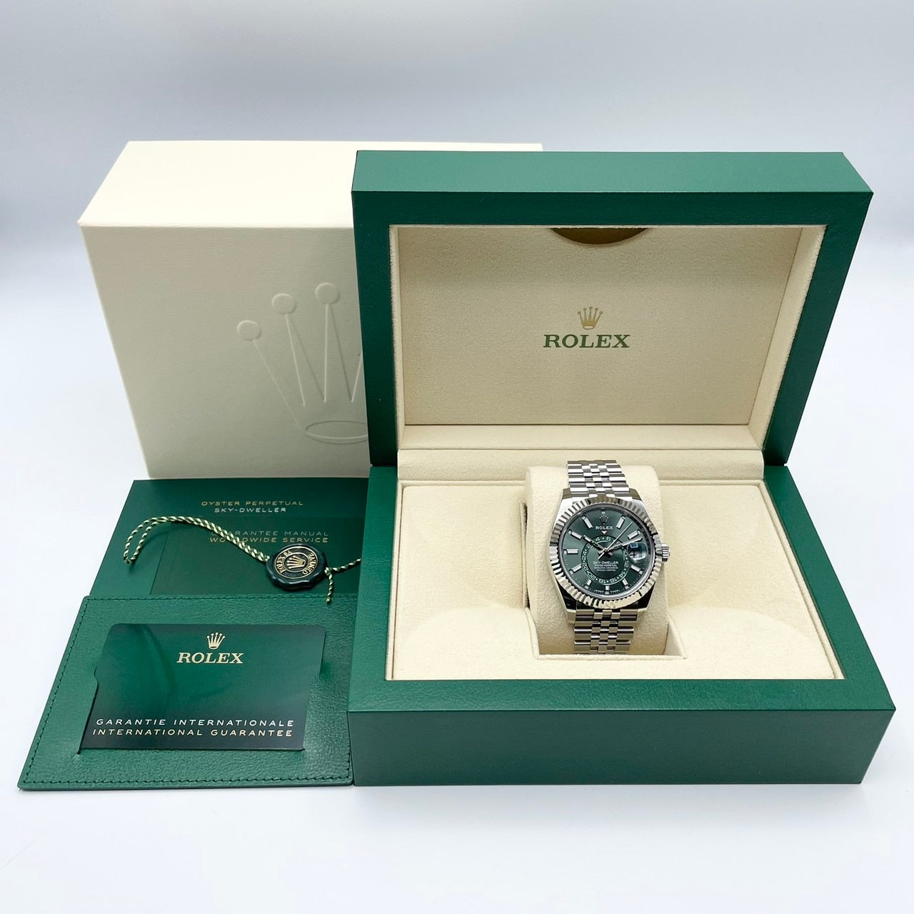 プレオウンド ロレックス スカイドゥエラー 336934 ミントグリーン ジュビリーブレス 42mm