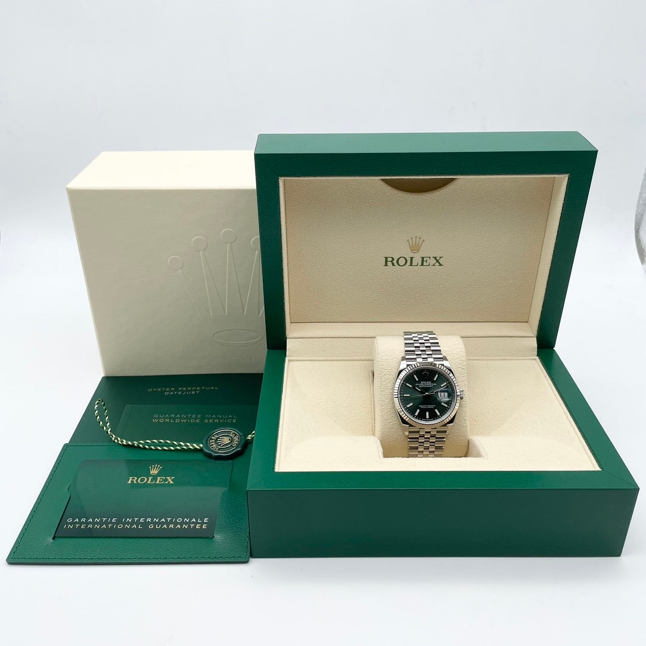 プレオウンド ロレックス デイトジャスト 126234 ミントグリーン ジュビリーブレス 36mm