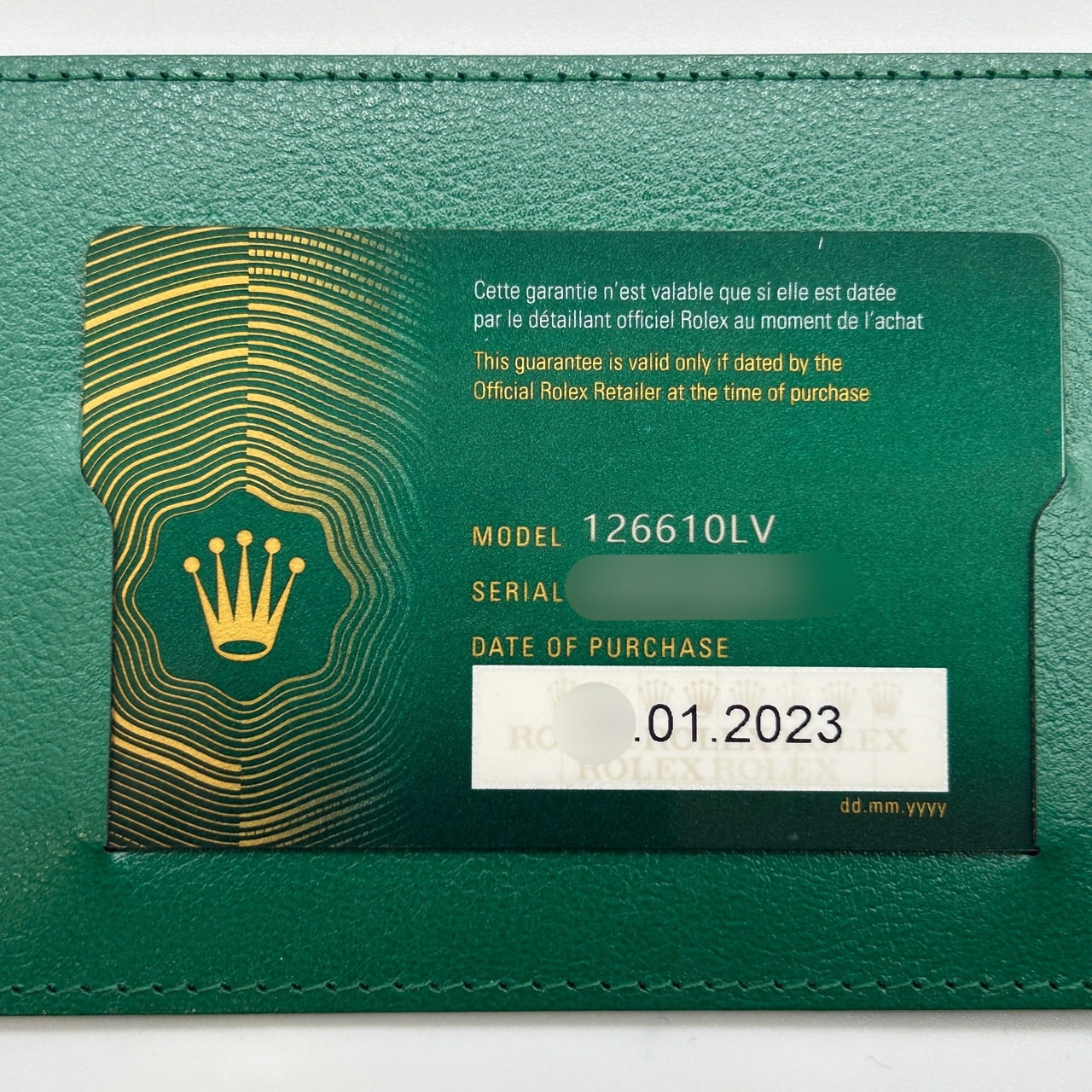 Pre-Owned Rolex Submariner Date 126610LV Oyster Bracelet Black