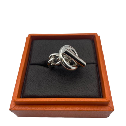 Pre-Owned Hermes Croisette Ring Silver 925