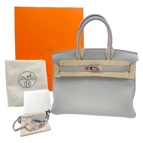 Hermes Birkin 30 Grimoett Togo Silver Metal Fittings w 새로워