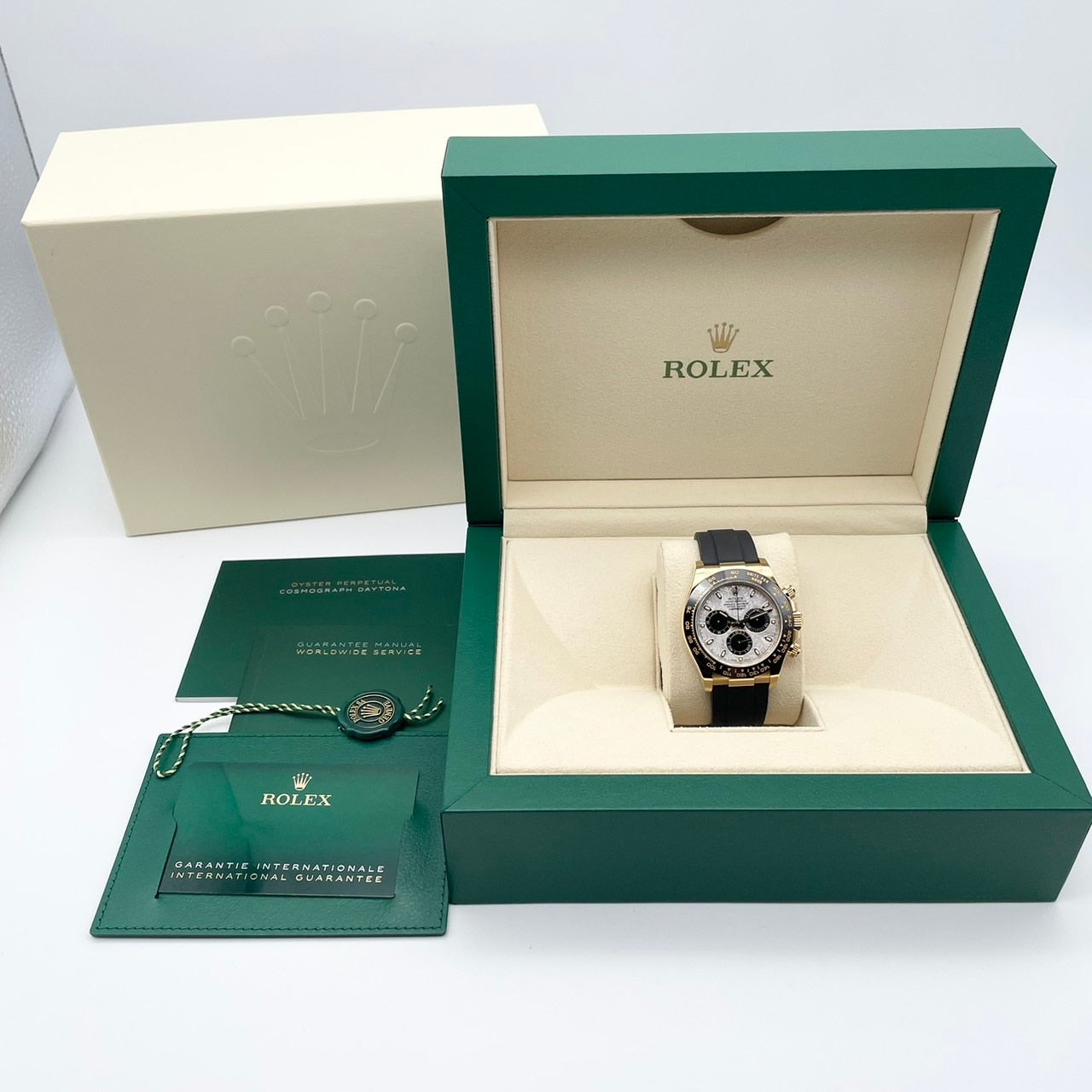 プレオウンド ロレックス デイトナ 116518LN メテオライト&ブラック ブラックラバーベルト 40mm