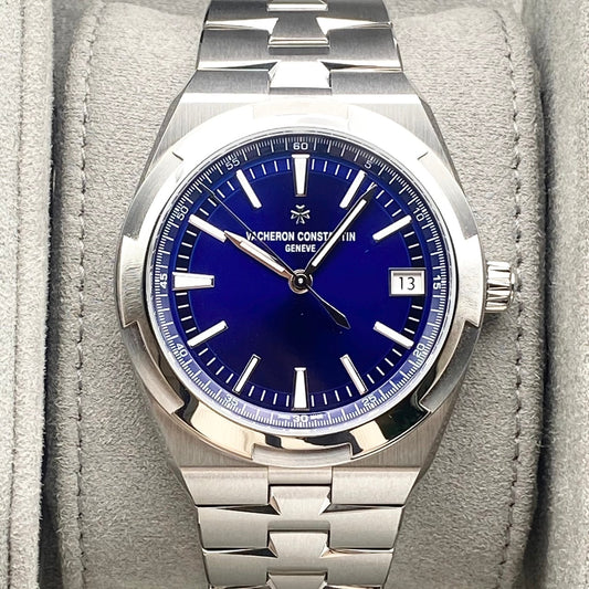Pre-Owned Vacheron Constantin Overseas 4520V/210A-B128 Stainless Steel Blue 41mm