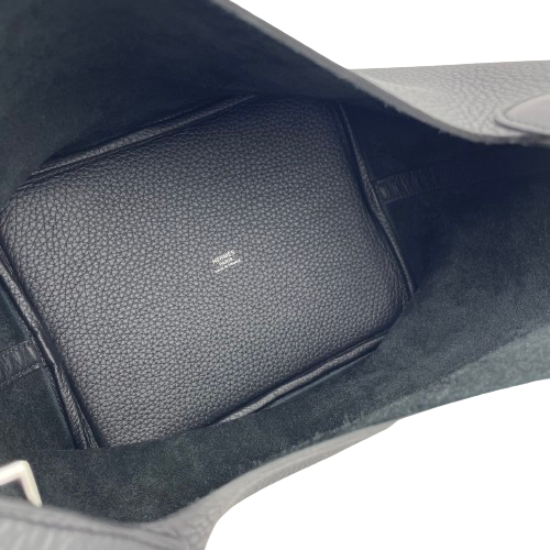プレオウンド エルメス ピコタンロック MM ノワール トリヨンクレマンス シルバー金具 W刻印