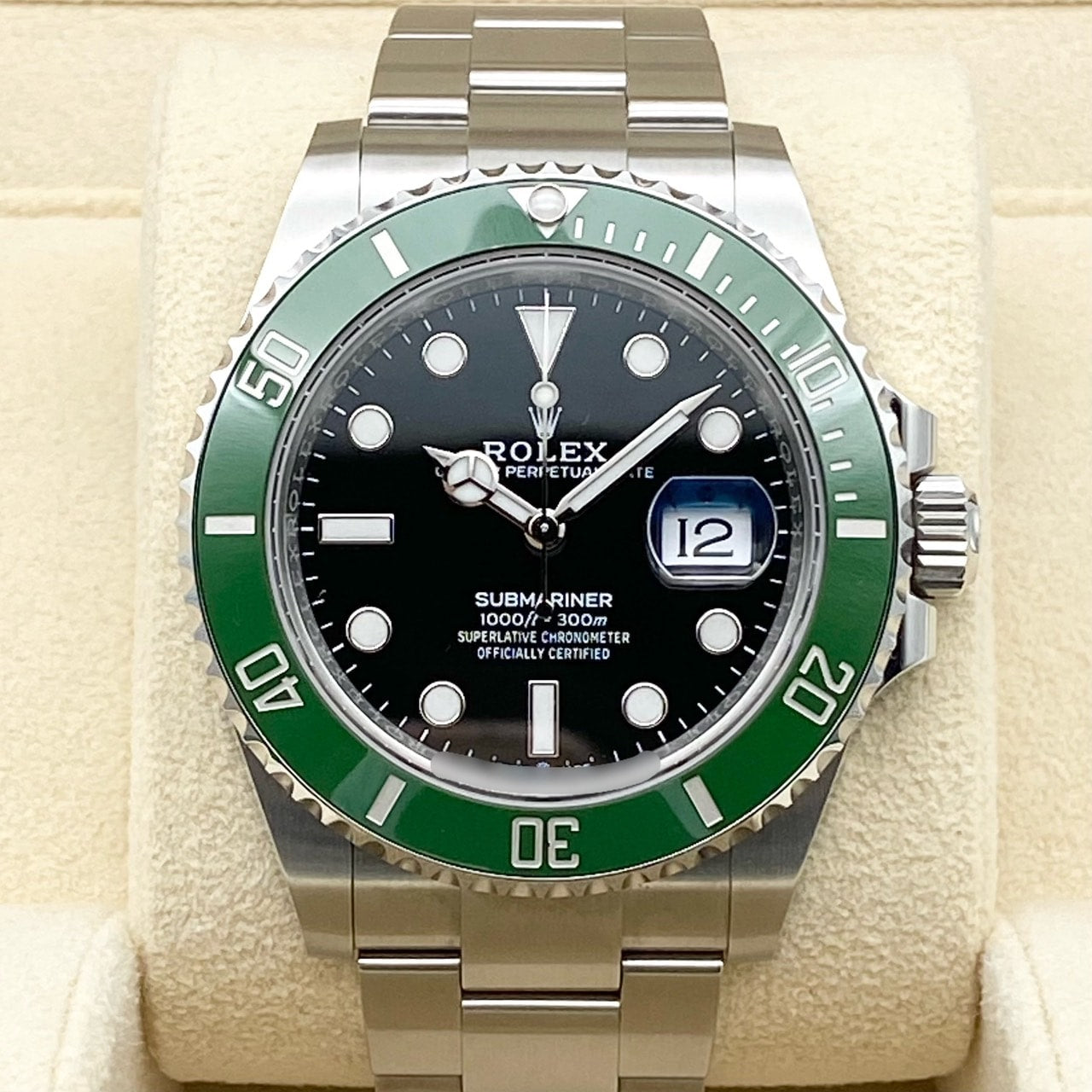 プレオウンド ロレックス サブマリーナ デイト 126610LV オイスターブレスレット ブラック 41mm