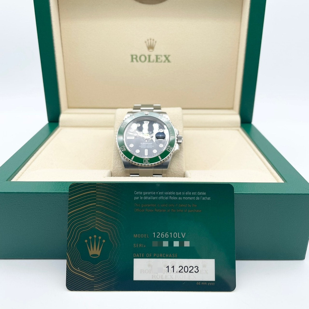 プレオウンド ロレックス サブマリーナ デイト 126610LV ブラック 41mm