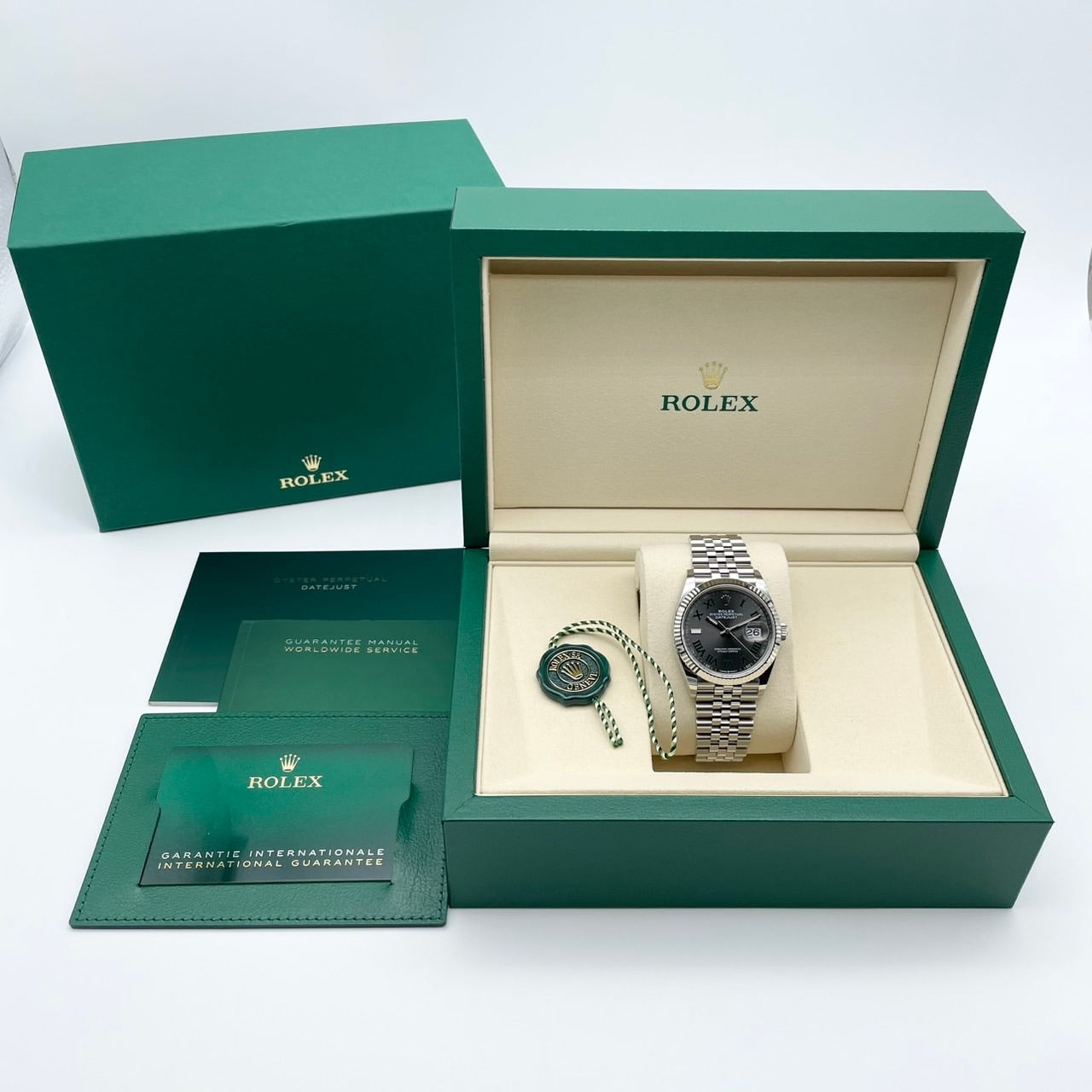 プレオウンド ロレックス デイトジャスト 126234 スレートローマン ジュビリーブレスレット 36mm