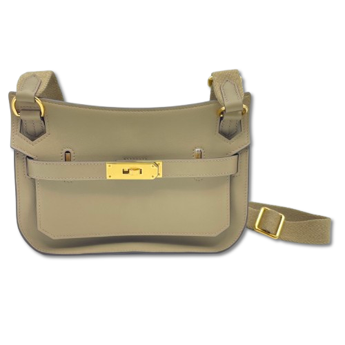 Hermes Gypsiere Mini Beige Marfa Swift Gold Hardware W Engraved