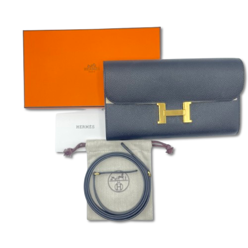Hermes Constance Tugo Noir Epson Gold 하드웨어 W는 새겨 져 있습니다