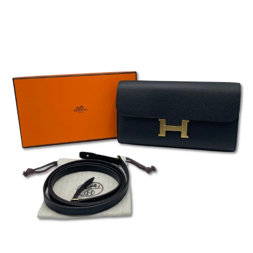 プレオウンド エルメス コンスタンストゥーゴー ノワール エプソン ゴールド金具 K刻印