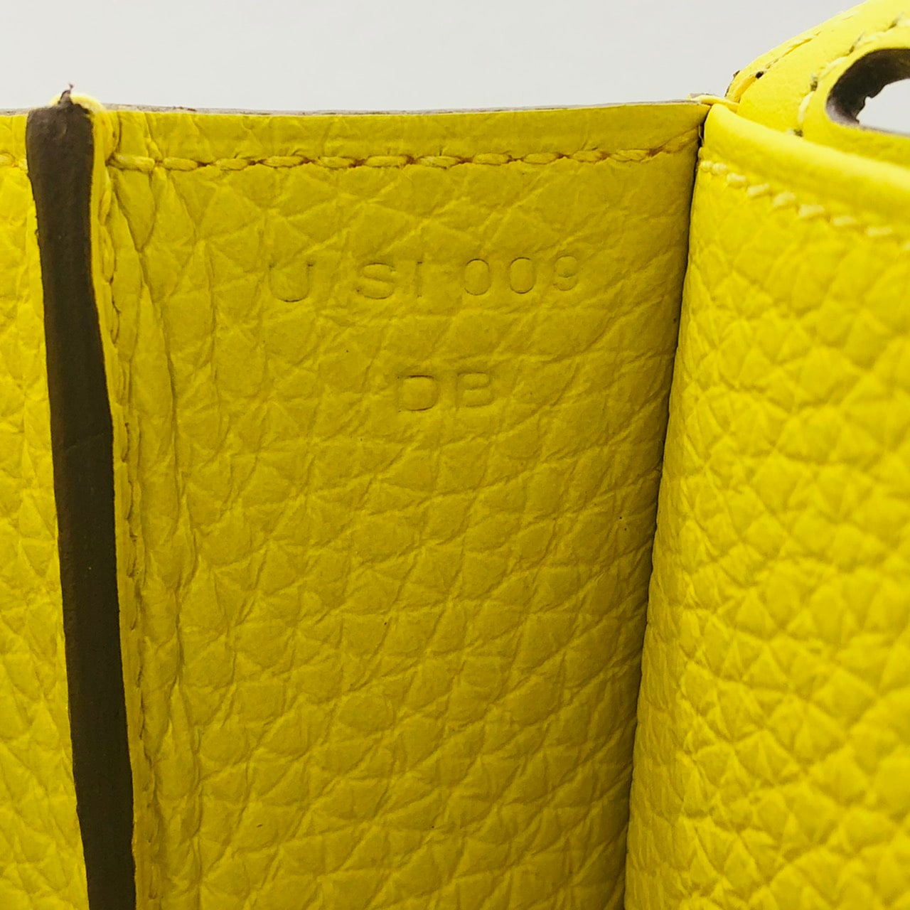 Pre-Owned Hermes Arzan 25 Lime Torillon Clemence Silver Fittings U Engraved