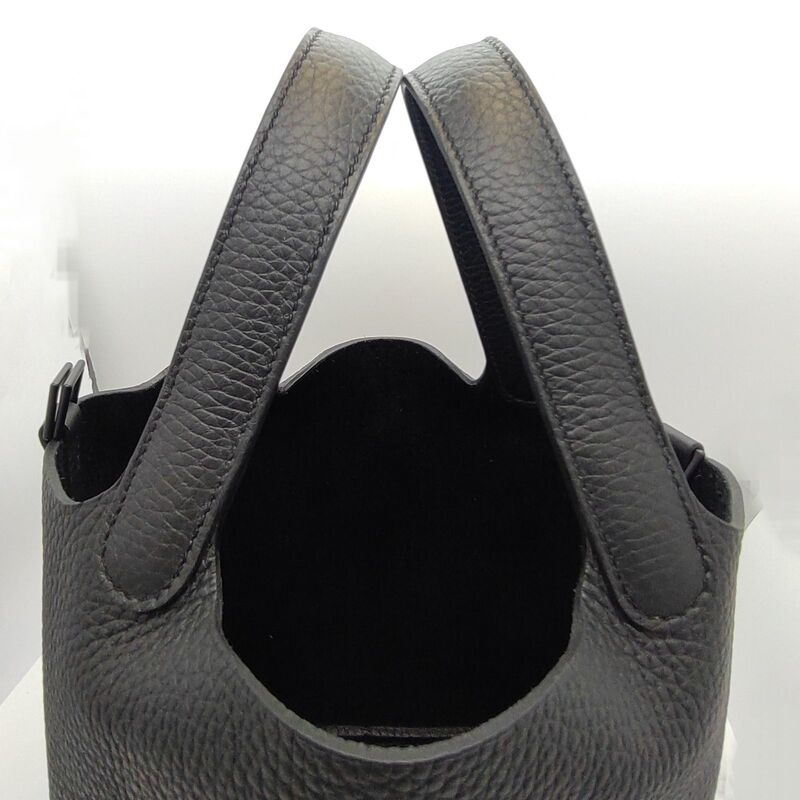 Pre-Owned Hermes Picotin Rock PM Monochrome Torillon Clemence