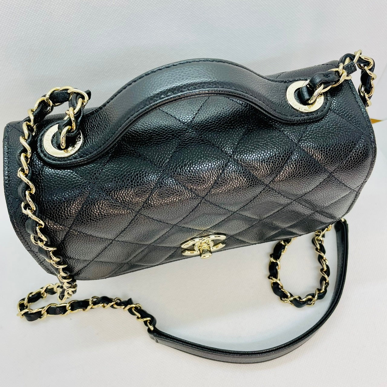 Pre-Owned Chanel Business Affinity Caviar Skin Black