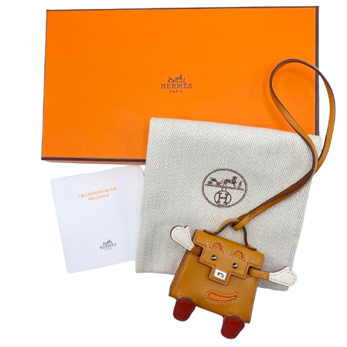 Hermes Bijude Sac Keridor 천연 세이블/오렌지/나탈/벽돌 Vota Delacto Silver Metal Fittings U Engraved