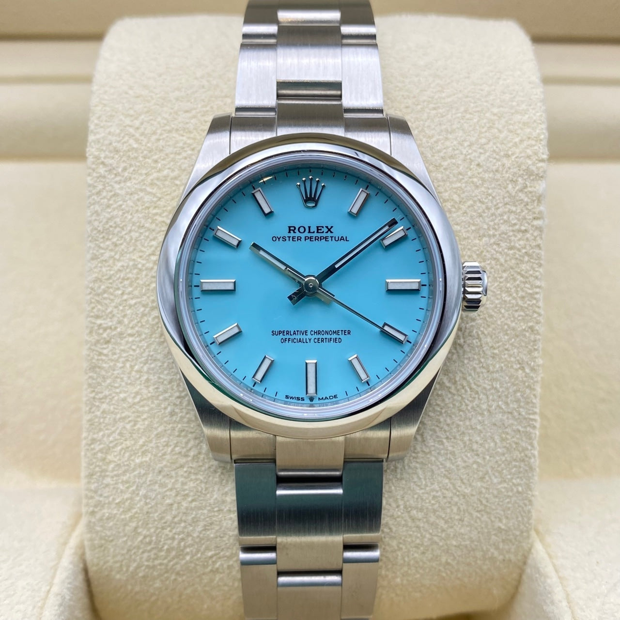 プレオウンド ロレックス オイスターパーペチュアル 277200 オイスターブレスレット ターコイズ 31mm