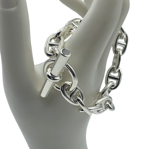Hermes Chaine Dunkle 팔찌 mm Silver