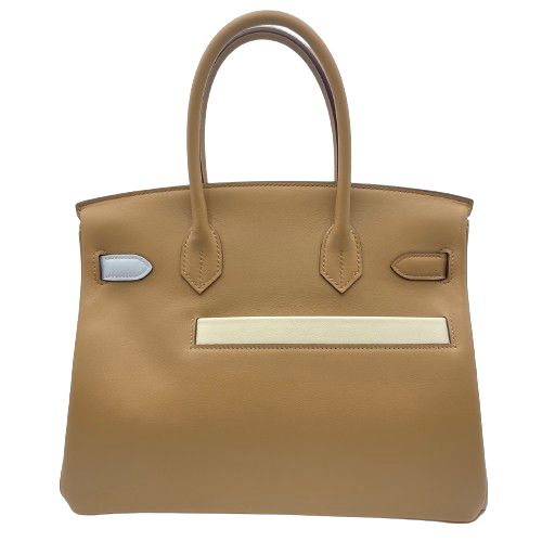 Hermes Birkin colormatic 30 chai/lime/cashsis swift silver metal fittings b 새겨 져