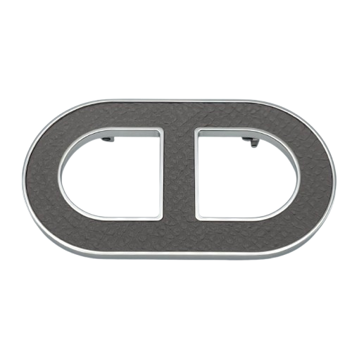 Hermes Chene D 'Ankle Brooch Etane Vaux Epson/Metal