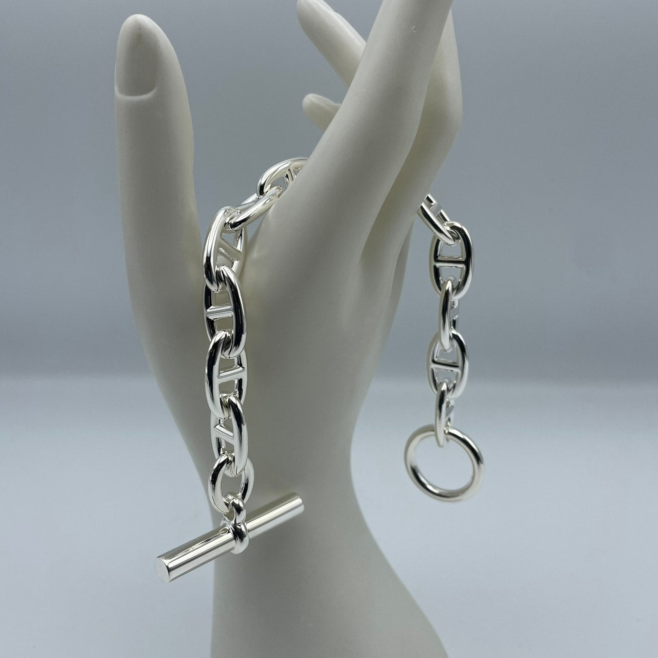 Pre-Owned Hermes Chaine d'Ankle Silver 925