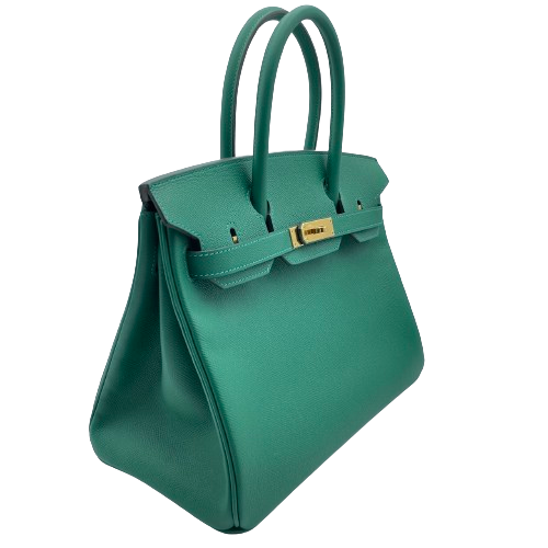 Hermes Birkin 30 Verdi Vertigo Vaudi Epson Gold Hardware C 새겨 져