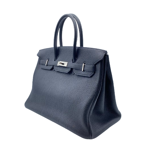 プレオウンド エルメス バーキン35 ノワール トゴ シルバー金具 □I刻印