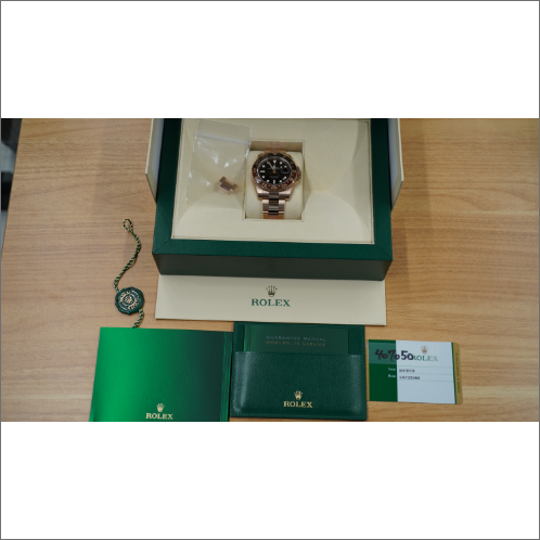 롤렉스 GMT 마스터 II 126715CHNR 굴 팔찌 블랙 골드