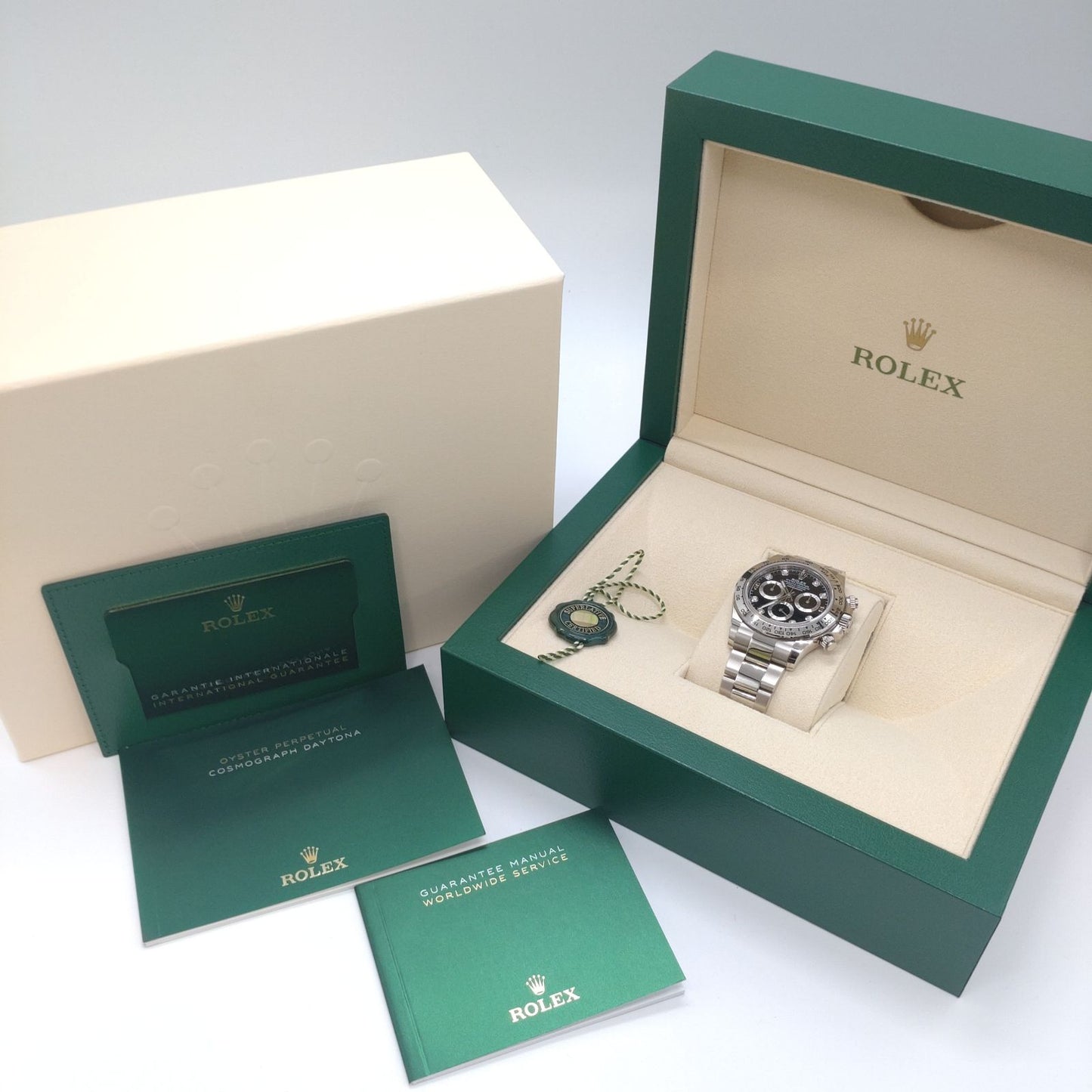 Pre-Owned Rolex Daytona 116509G Oyster Bracelet Steel & Black