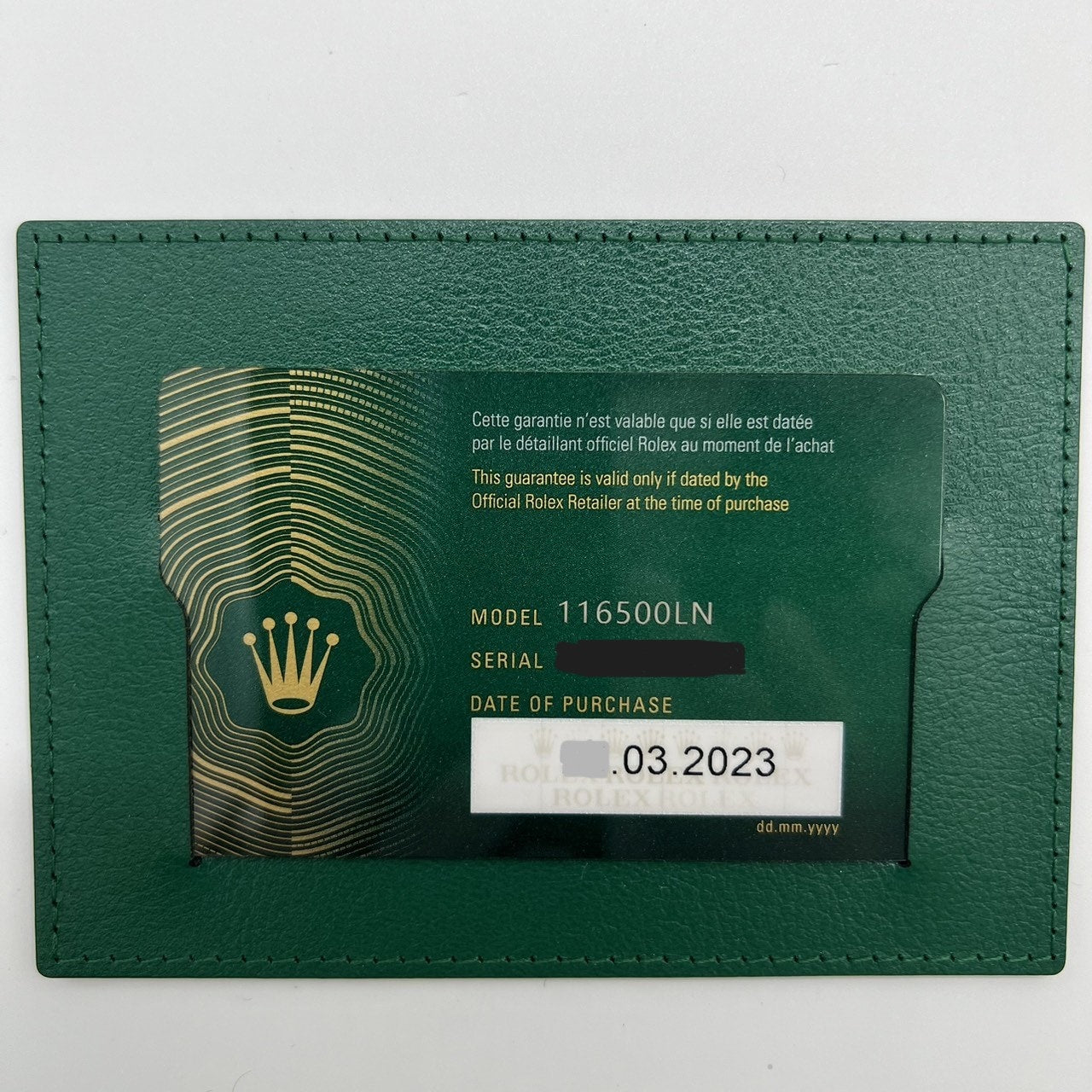 사전 소유 롤렉스 데이토나 116500LN 화이트 2023 지불