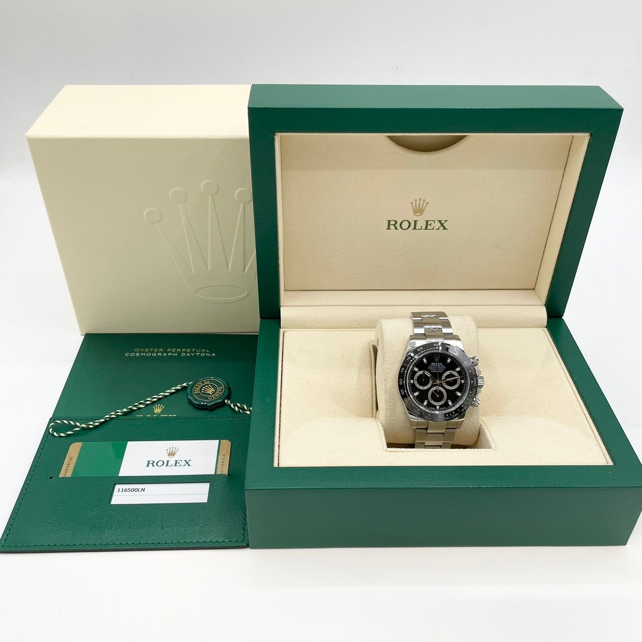 사전 소유 롤렉스 데이토나 116500LN 굴 팔찌 검은 40mm
