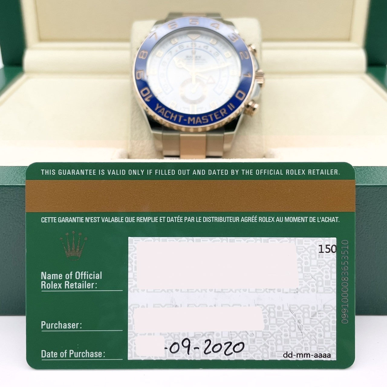 プレオウンド ロレックス ヨットマスター II 116681 ホワイト 44mm