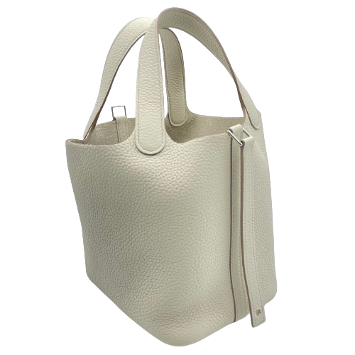 Hermes Picotin Lock PM Beton Torillon Clemence Silver Fittings w 새로