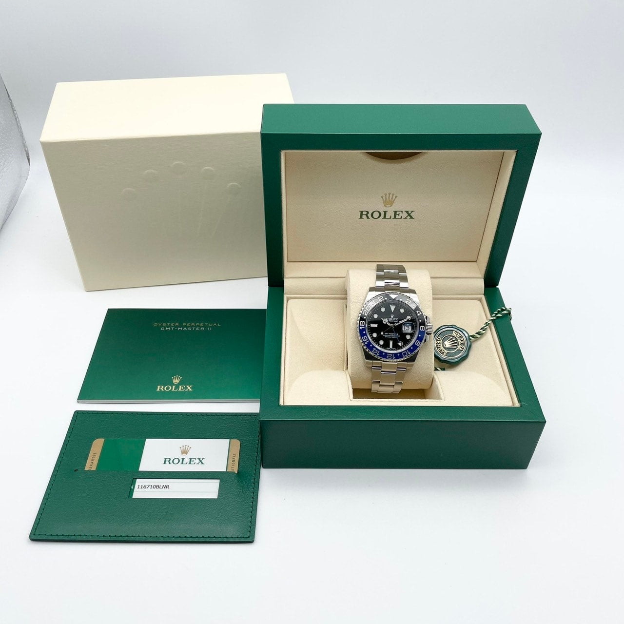 Pre-Owned Rolex GMT Master II 126710BLNR Batman Oyster Bracelet 40mm