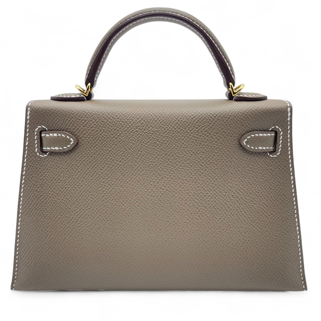 Pre-Owned Hermes Mini Kelly Etoop Epson Gold Hardware W Engraved