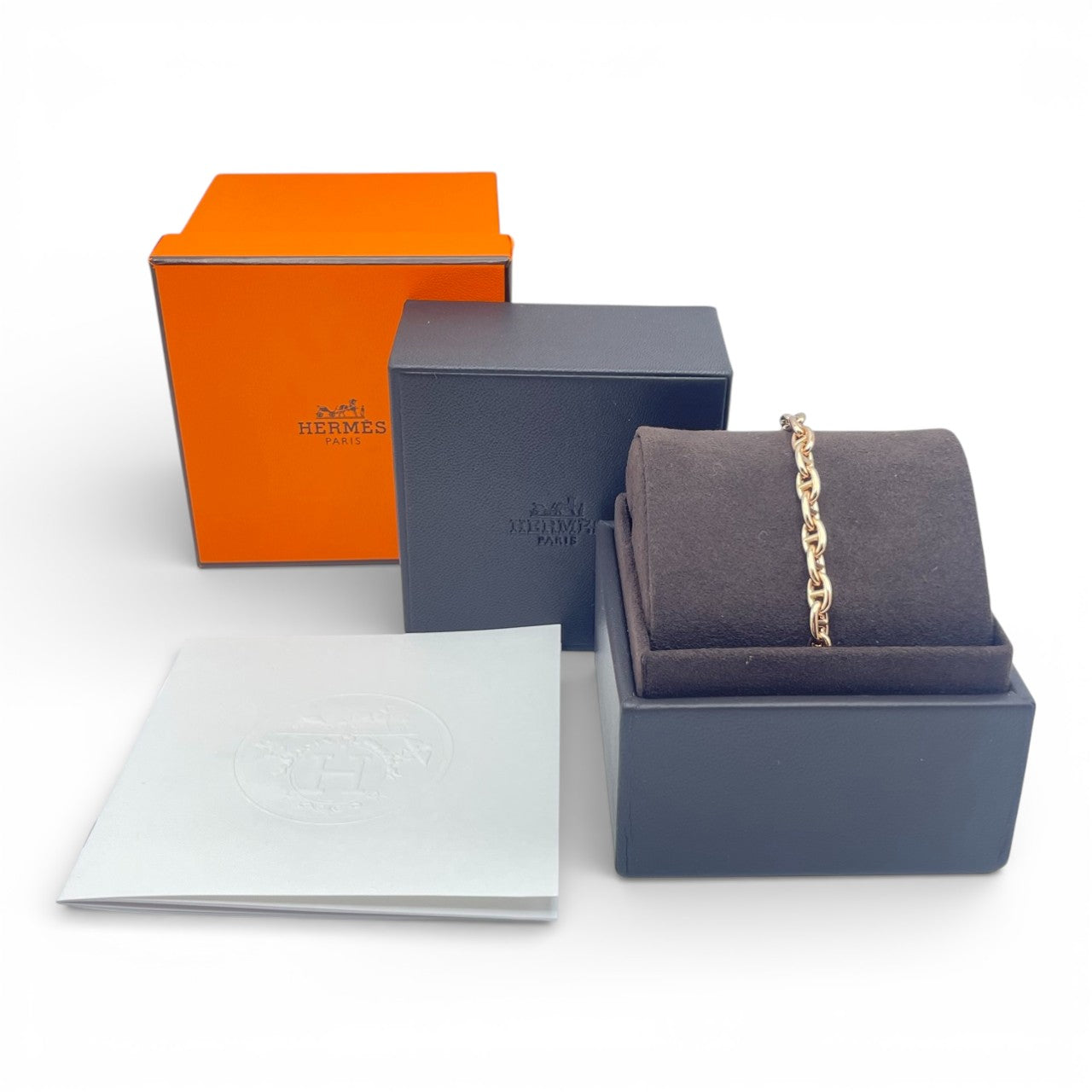 중고 Hermes Chaine d'Incre 팔찌 TPM 로즈 골드 24피스 중고