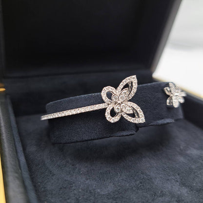 Pre-Owned Graph Multi Butterfly Silhouette Diamond