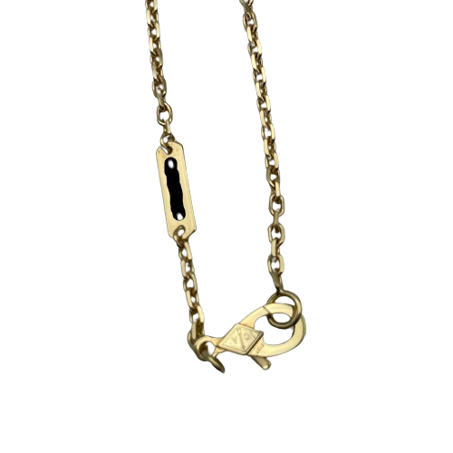 Pre-Owned [List price or less] Van Cleef & Arpels Magic Alhambra Long Necklace 1 Motif VCAR03MG00 18K Yellow Gold Malachite