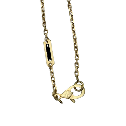 Pre-Owned [List price or less] Van Cleef & Arpels Magic Alhambra Long Necklace 1 Motif VCAR03MG00 18K Yellow Gold Malachite