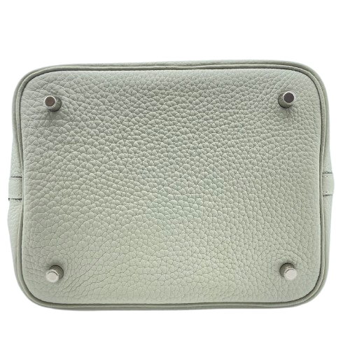 [現金特價]愛馬仕皮皮蛋白鎖MM Grineve Torillon Clemence Silver Fittings B刻
