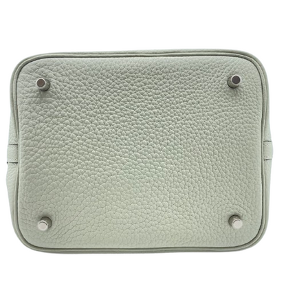 [現金特價]愛馬仕皮皮蛋白鎖MM Grineve Torillon Clemence Silver Fittings B刻