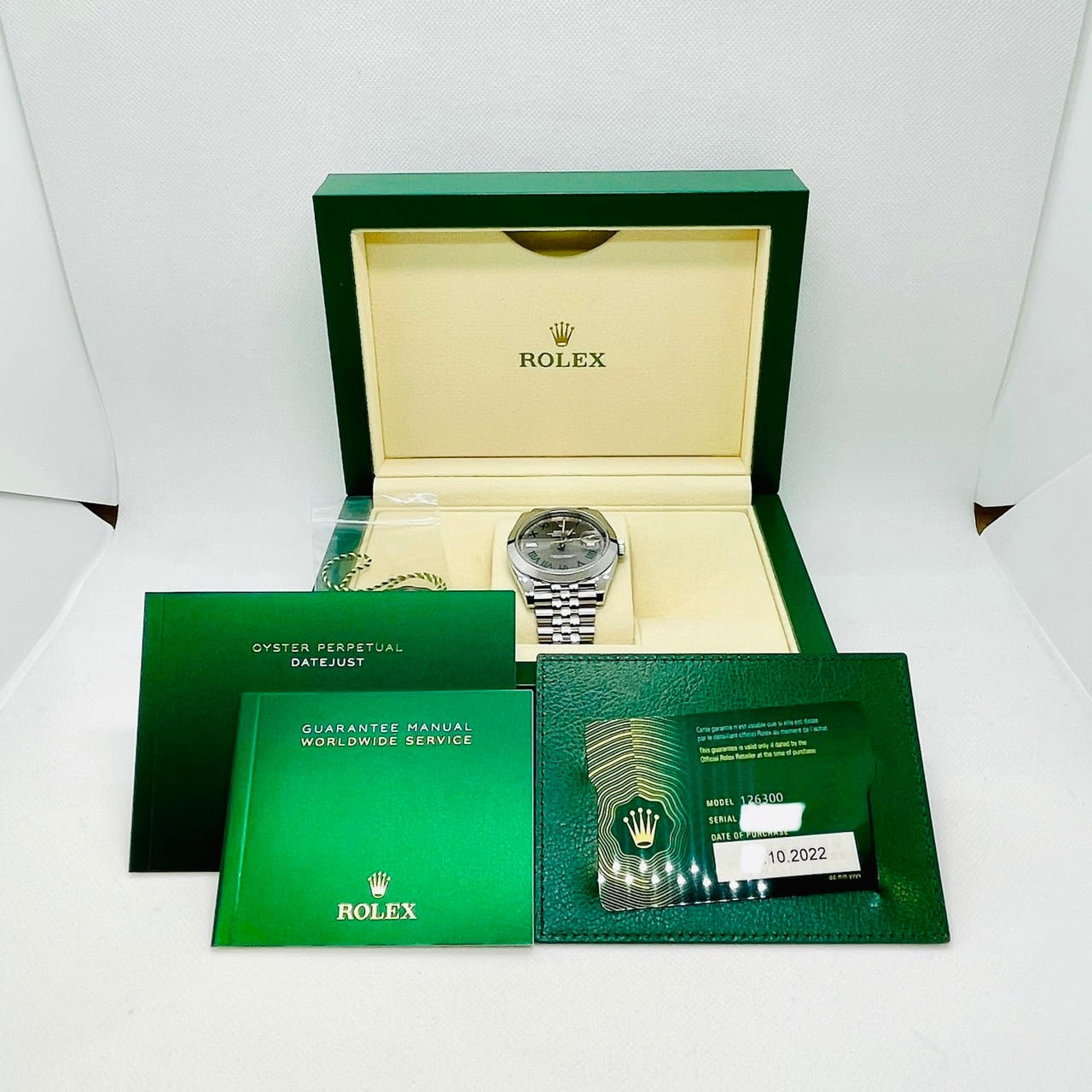 Pre-Owned Rolex Datejust 126300 Jubilee Breath Slate Roman