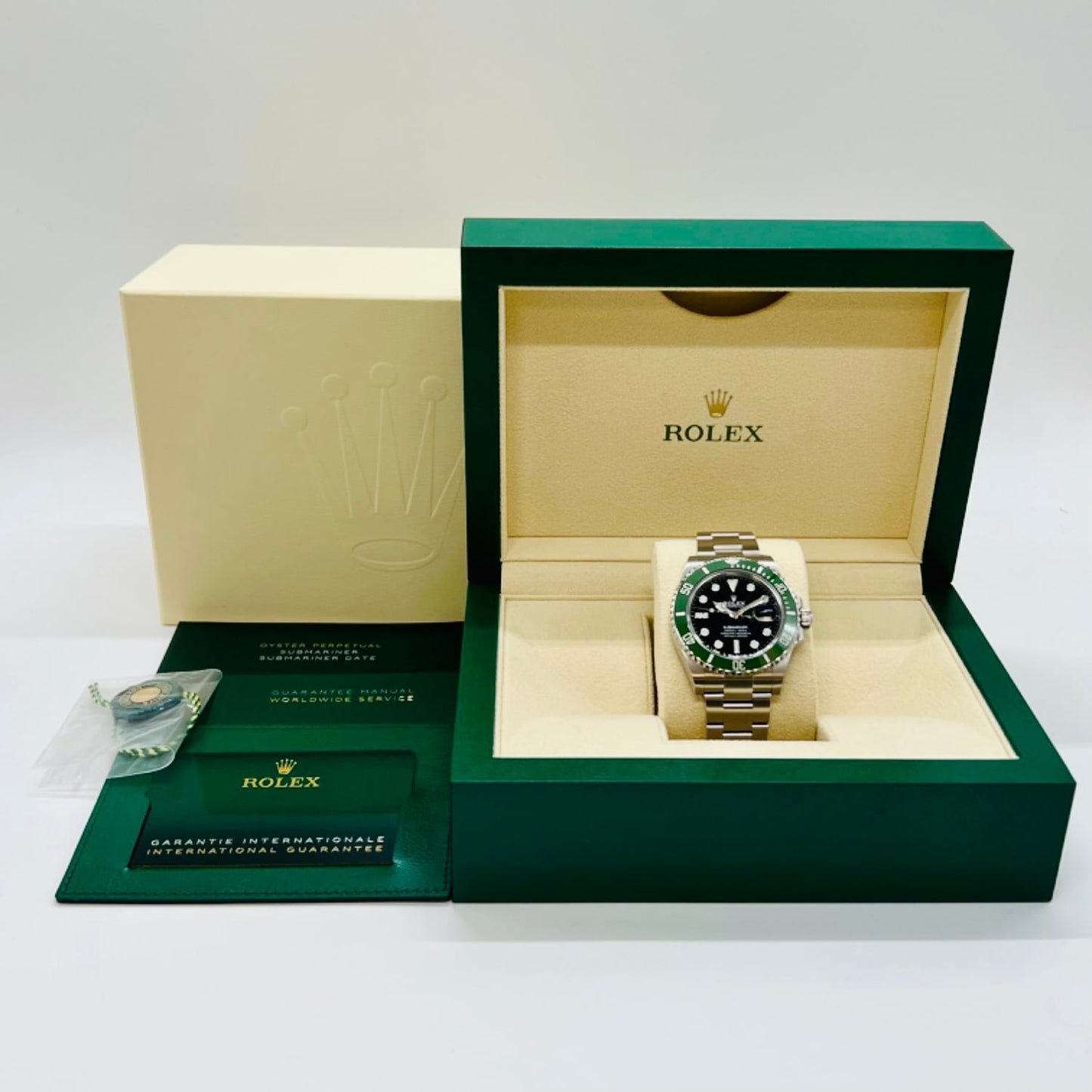 Pre-Owned [2023 New Bezel] Rolex Submariner Date 126610LV Oyster Bracelet Black Green June 2023