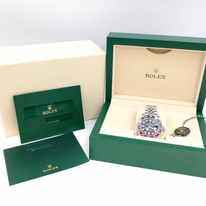 Pre-Owned Rolex GMT Master II 126710BLRO Jubilee Bracelet Black Pepsi