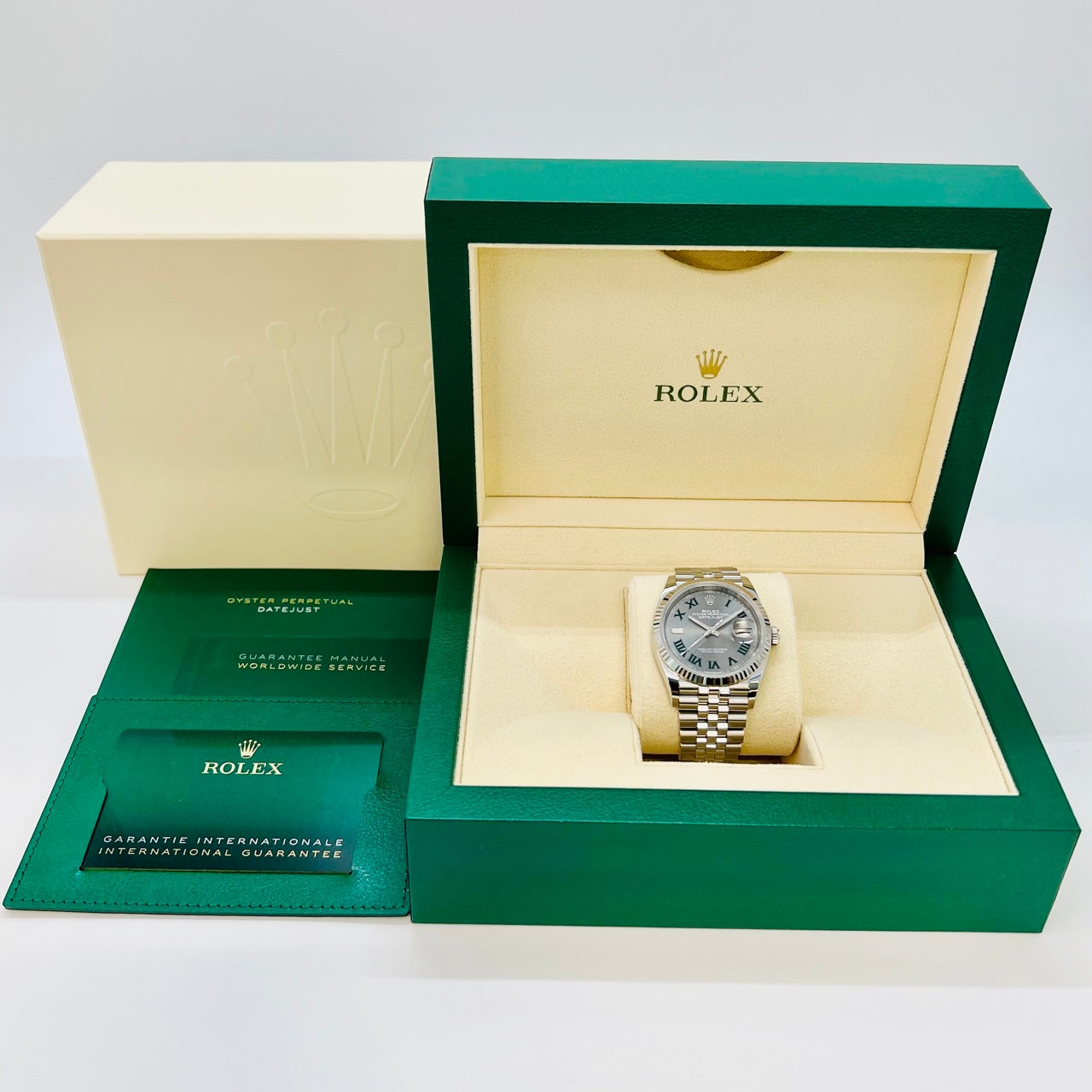 プレオウンド ロレックス デイトジャスト 126234 スレートローマン ジュビリーブレス 36mm