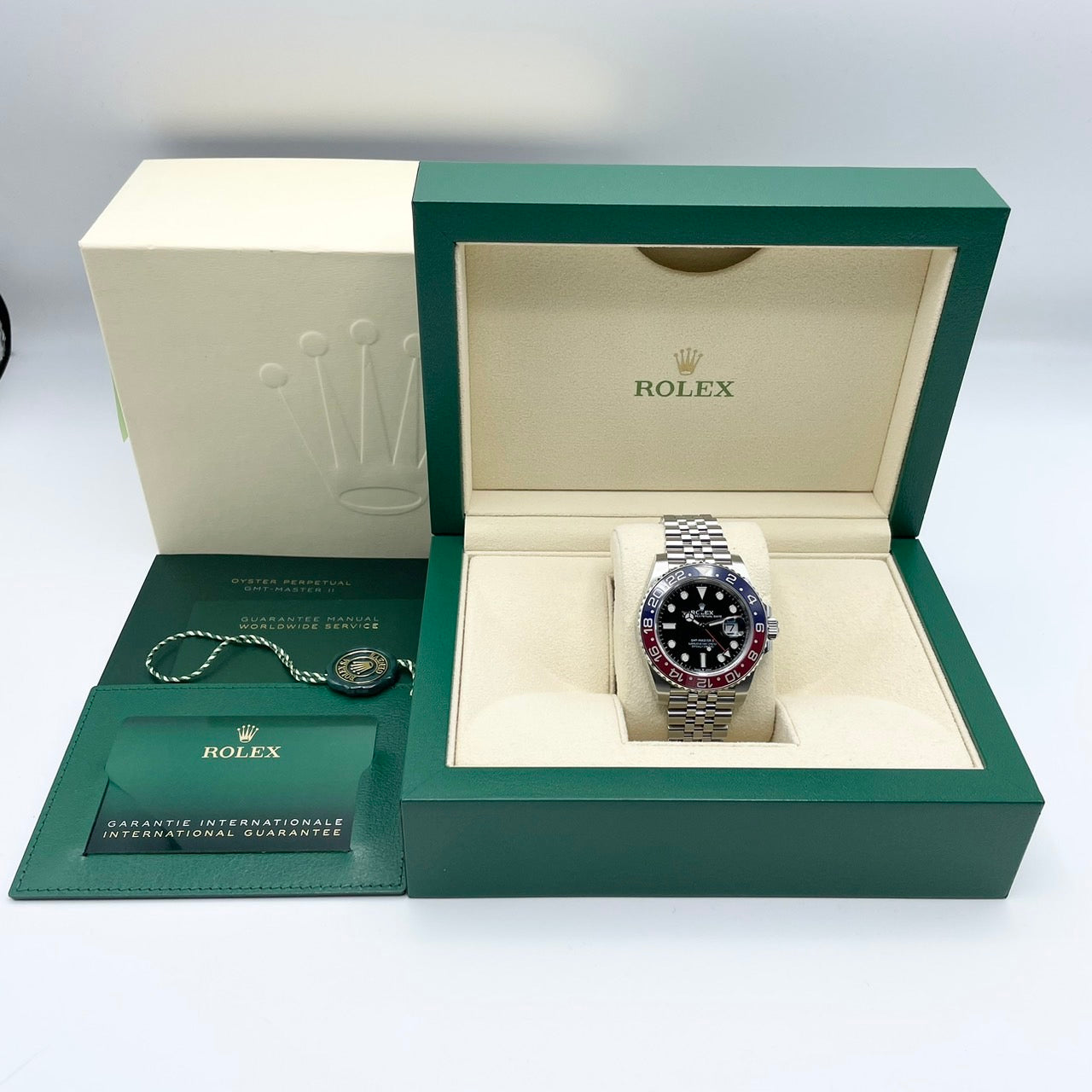 롤렉스 GMT 마스터 II 126710Blro Jubilee 팔찌 검은 40mm