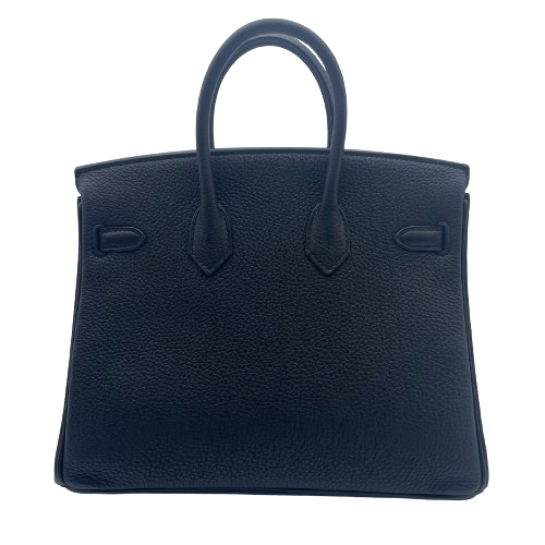 [現金價格]愛馬仕·伯金（Hermes Birkin）25黑色多哥金色硬件W刻有