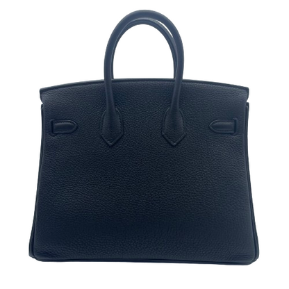 [現金價格]愛馬仕·伯金（Hermes Birkin）25黑色多哥金色硬件W刻有